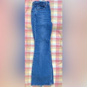 Women’s Levi’s 70s size 27 flare super high waist jeans